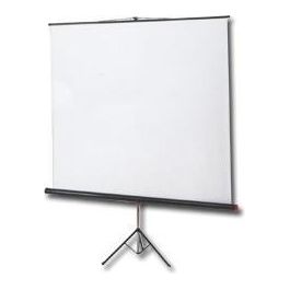 1150 Schermo a Cavalletto Realizzato in tela Bianca Lenticolare 155x155 cm Manopola Tenditelo