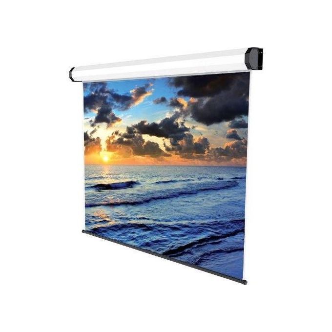SOPAR Electric Professional Schermo per proiezione montaggio a soffitto motorizzato 136 pollici (345 cm) 16:9 bianco alluminio anodizzato