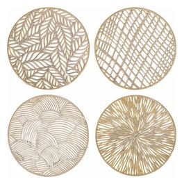 Sottobicchieri Oro Tondo Set 4 Gruppo A