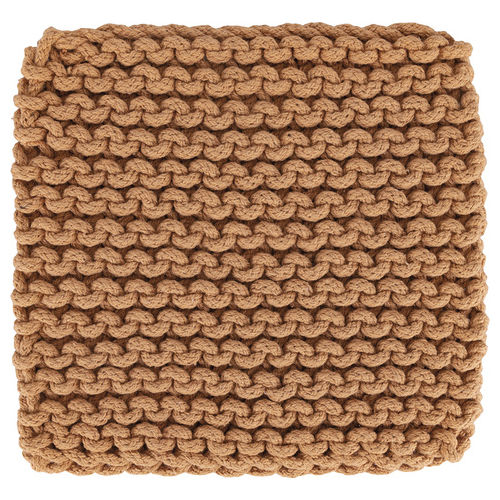 Sottopentola uncinetto marrone,100% cotone, Crochet