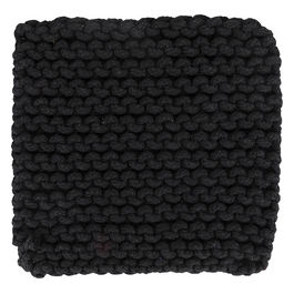 Sottopentola uncinetto nero,100% cotone, Crochet