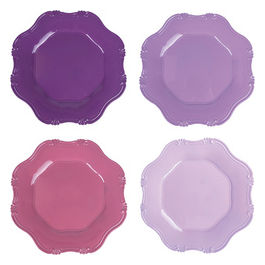 Sottopiatto tondo, bordo smerlato  33 cm, Hippy Provence