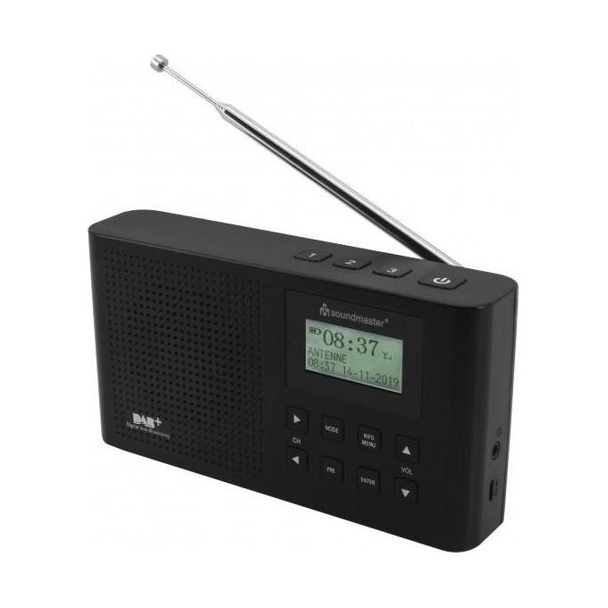 Soundmaster DAB160SW Radio Portatile Nero