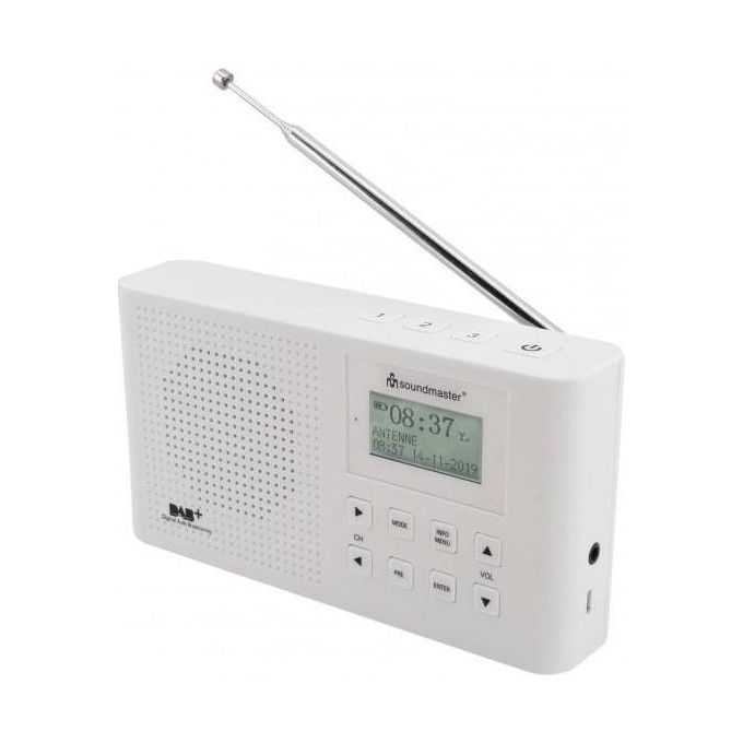 Soundmaster DAB160WE DAB+/UKW Radio Digitale con Batteria agli Ioni di Litio