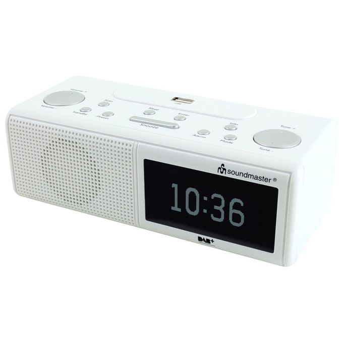 Soundmaster Radiosveglia Dab+/Rds Usb Bianco