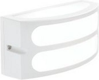 Sovil Applique Linea Squba Alluminio Bianco Goffrato E30