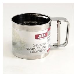 Spargifarina automatico in acciaio inox gr 250