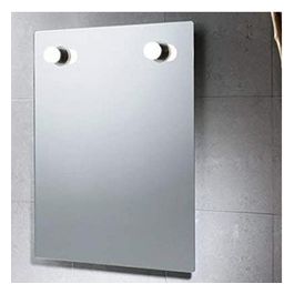 Specchio Con Luci Senza Cornice Silver/Alluminio/Incolore/Trasparente Metallo 65x50x6 Cm