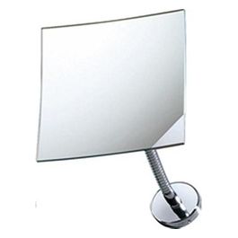 Specchio Senza Luci Ingrandimento Ingranditore Muro Cromato Metallo 15x15x20 Cm