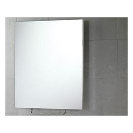 Specchio Senza Luci Senza Cornice Cromato Metallo 74,5x60x12,2 Cm