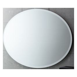 Specchio Senza Luci Senza Cornice Silver/Alluminio/Incolore/Trasparente Vetro 55x75x2 Cm