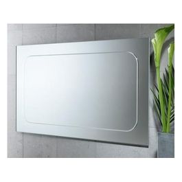 Specchio Con Luci Senza Cornice Silver/Alluminio/Incolore/Trasparente Metallo 57,5x100x2 Cm