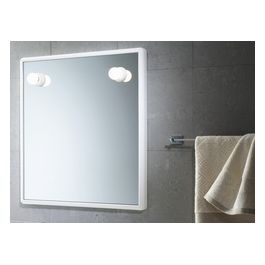Specchio Con Luci Con Cornice Bianco Propylux 60x55x5,5 Cm