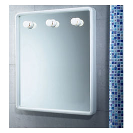 Specchio Con Luci Con Cornice Bianco Abs 70x60x6,6 Cm