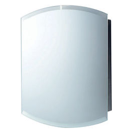 Specchio Senza Luci Cromato Metallo 64,5x51x11,5 Cm