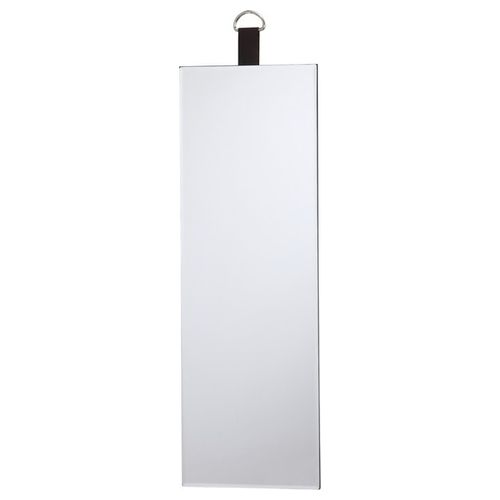 Specchio Decorativo da Parete Rettangolare Cuir con Grancio in Cuoio 20X60 cm