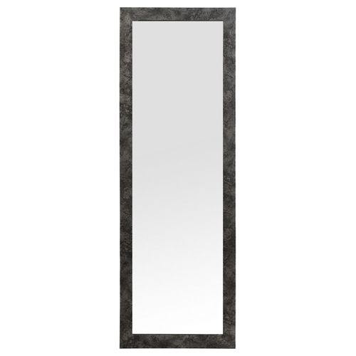 Specchio da Parete Amal con Cornice in Polistirolo 30X120 cm Argento Anticato