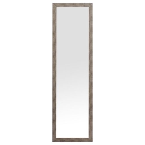 Specchio da Parete Tefe con Cornice in Polistirolo 30X120 cm Naturale