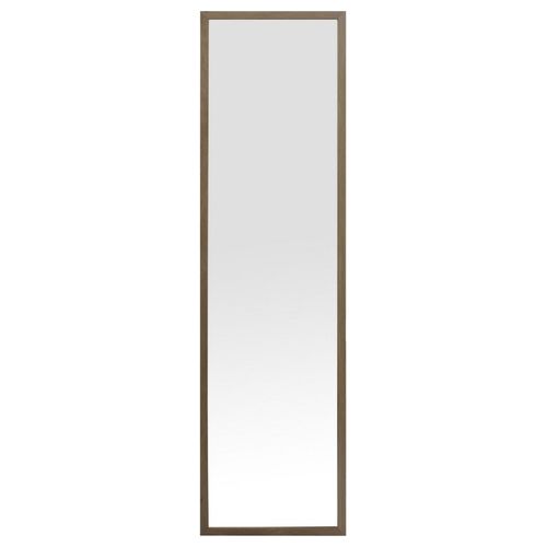 Specchio da Parete Vigo con Cornice in Mdf 30X120 cm Naturale
