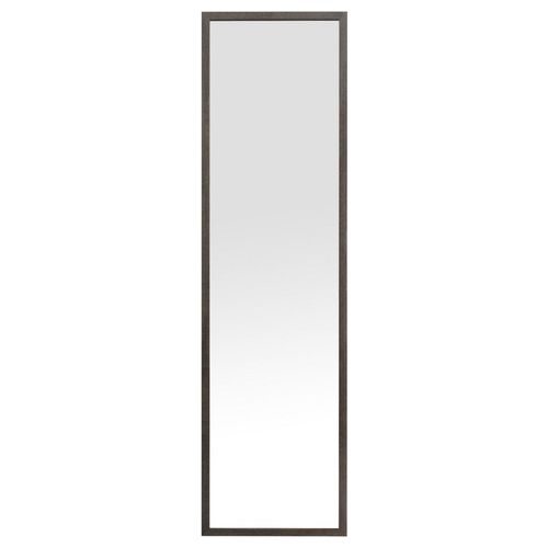 Specchio da Parete Vigo con Cornice in Mdf 30X120 cm Grigio