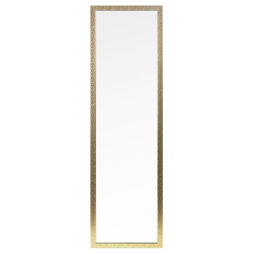 Specchio Per Porta/da Parete Mosaico con Cornice in Polistirolo 30X120 cm Oro