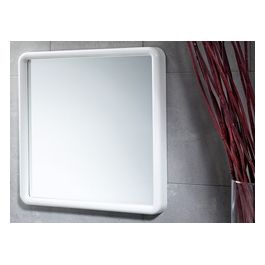 Gedy Specchio Senza Luci Con Cornice Bianco Abs 45x45x4 Cm