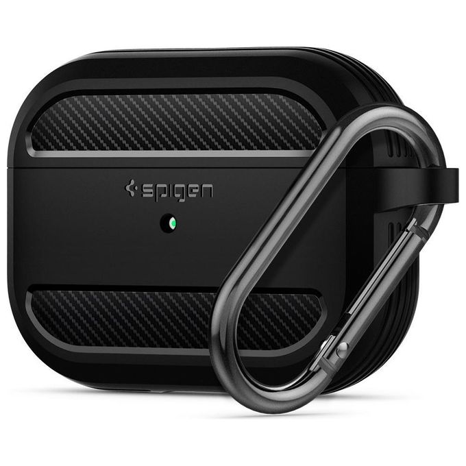 Spigen Cover Case Rugged Armor per Apple AirPods Pro Nero Opaco