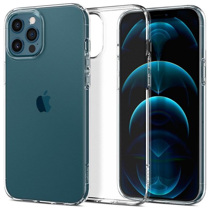 Spigen Cover Liquid Crystal Compatibile con iPhone 12 Pro Max Trasparente