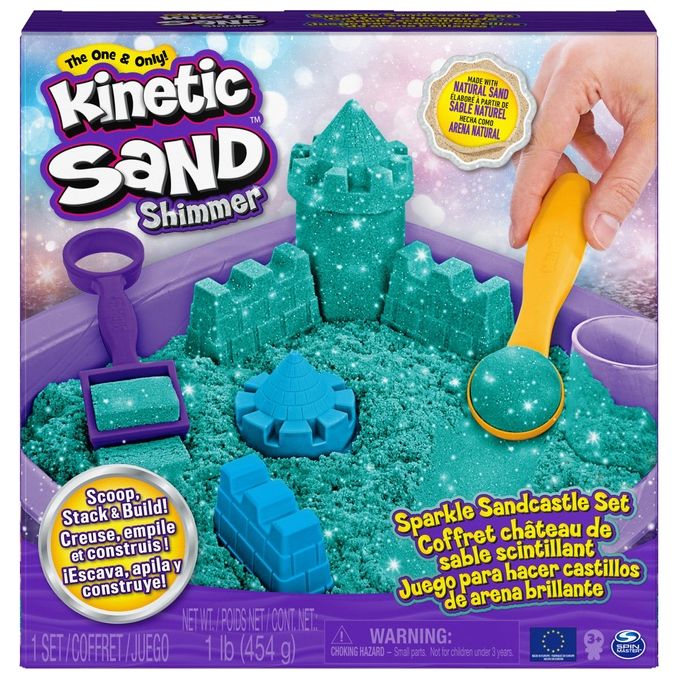 Kinetic Sand Castello di Sabbia Glitterata