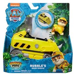 PAW Patrol Jungle Pups Veicolo Rinoceronte di Rubble