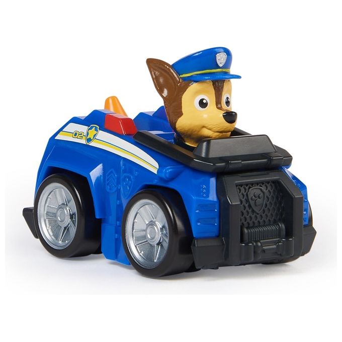 Spin Master Personaggio Paw Patrol Chase con veicolo Pup Squad Racers
