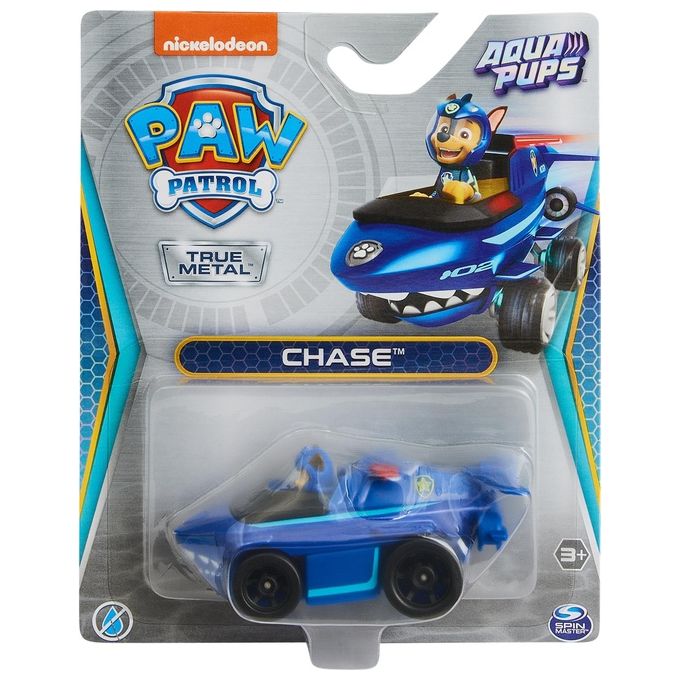 Spin Master Personaggio Paw Patrol con Veicolo Aqua Pups True Metal