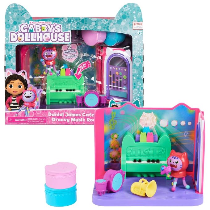 Image of Spin Master Playset Gabbys Dollhouse Groovy Music Room