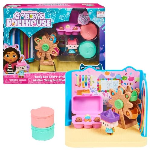 Spin Master Playset Gabbys Dollhouse Baby Box Craft a Riffic Room