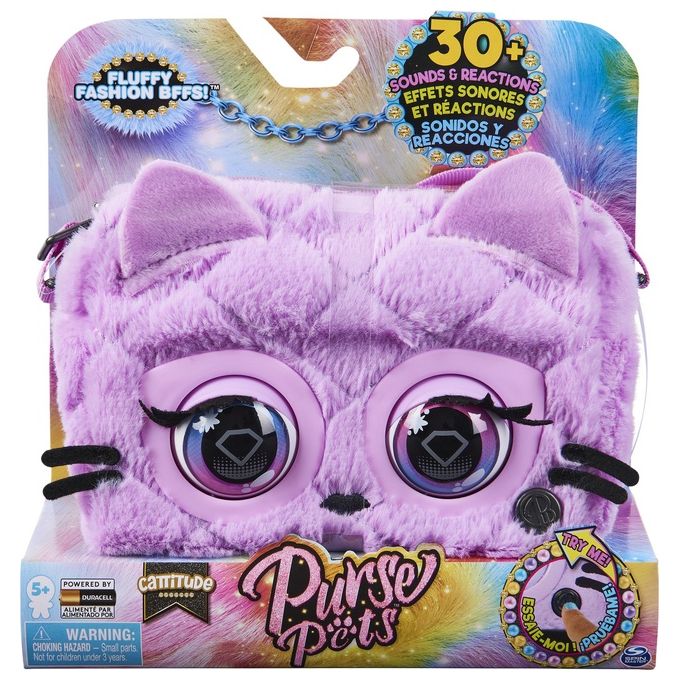 Spin Master Purse Pet Bag Fluffy Gatto