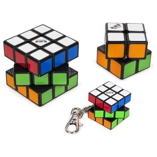 Spin Master Rubik Il Cubo Family Pack 3x3  2x2  3x3 Portachiavi