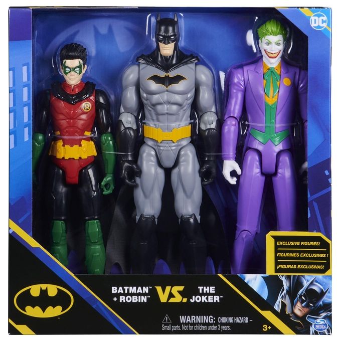 Spin Master Set Personaggi Batman Batman e Robin Vs the