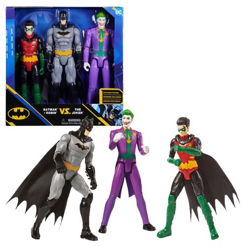 Spin Master Set Personaggi Batman Batman e Robin Vs the Joker