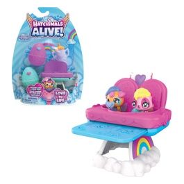 Spin Master Set Personaggi Hatchimals Hungry Playset con seggiolone