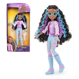 Unicorn Academy Layla Bambola alla Moda 24cm con 5 Accessori per Capelli