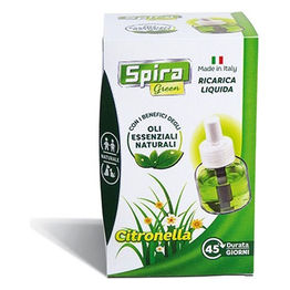 Spira Green Flaconcino Ricambio Insetticida Liquido agli Olii Essenziali per Elettroemanatori Vaporizzatori