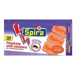 Piastrine di Ricambio Profumate Geranio/Citronella  Confezione 30 Pezzi per Elettroemanatore