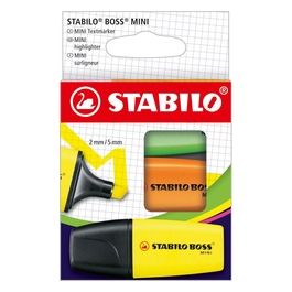Boss Mini Astuccio da 3 Giallo/Arancione/Verde