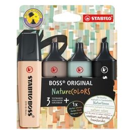 Stabilo Boss Original NatureColors Evidenziatore 4 Pezzi