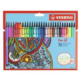 Pennarello Premium - STABILO Pen 68 - Astuccio in Cartone da 30 - Colori assortiti