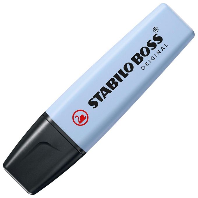 Stabilo 70-111 Boss Original Pastel Evidenziatore punta a scalpello 2-5 mm inchiostro a base d'acqua confezione 10 pz colore Azzurro Ghiaccio