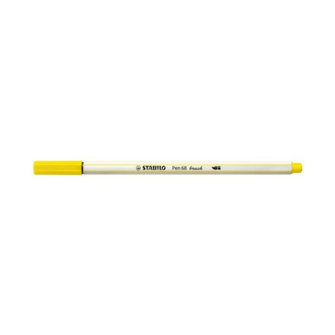 Stabilo Confezione 10 Pen 68 Brush Lemon Yellow