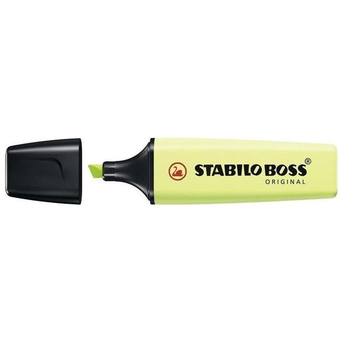 Stabilo 70-133 BOSS Original Pastel Evidenziatore punta a scalpello 2 5 mm inchiostro acqua confezione 10 pezzi colore Lime
