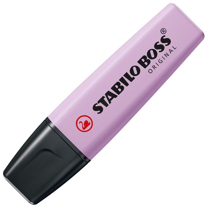 Stabilo 70-155 BOSS Original Pastel Evidenziatore Punta a Scalpello 2 mm 5 mm Inchiostro Acqua Confezione 10 pz colore Glicine