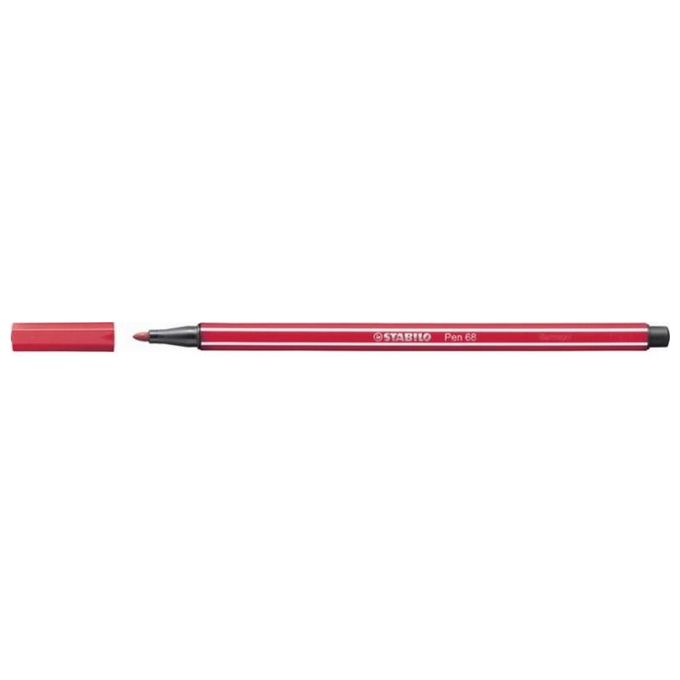 STabilo confezione 10Pz pen 68 Rosso Scuro